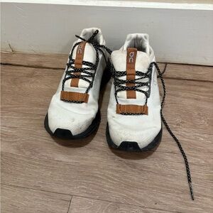 On Running White and Black Shoes